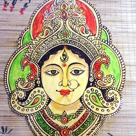 Durga Devi(Bamboo Photo Frame)